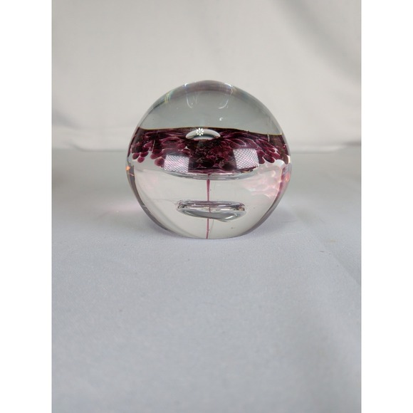 Other - Hal David Berger Signed‎ Glass Purple Paperweight. 1998